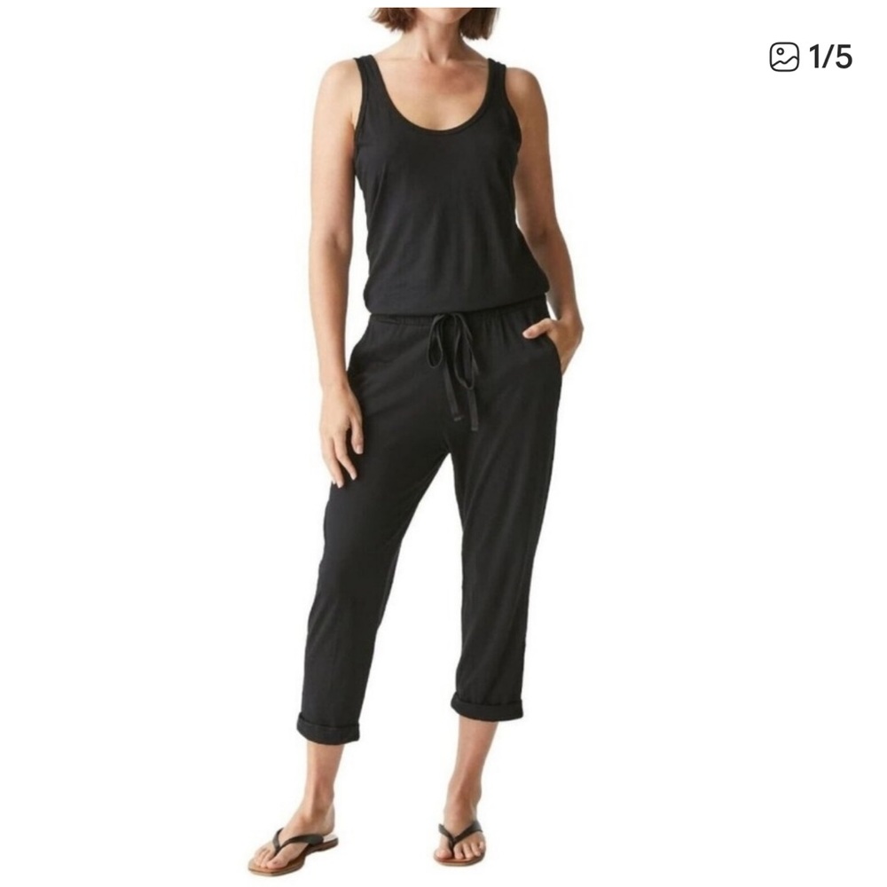 Michael Stars Black Sleeveless Jumpsuit